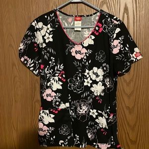 Dickies Floral Scrub Top - Large